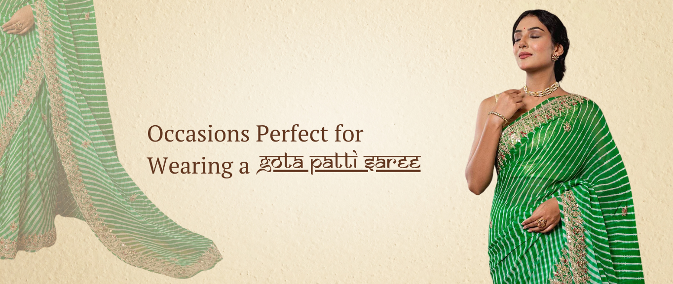 Occasions Perfect for Wearing a Gota Patti Saree