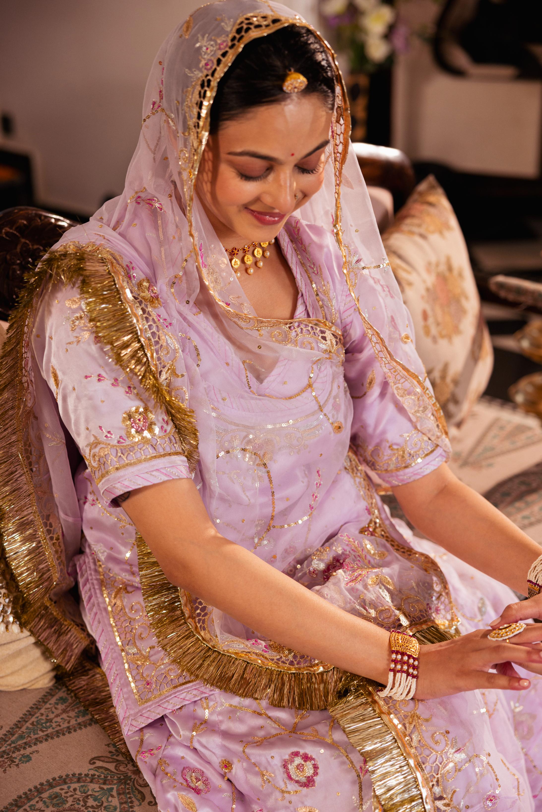 Pink Pure Satin Aari Tari Resham Cutwork Handwork Poshak (Unstitched)