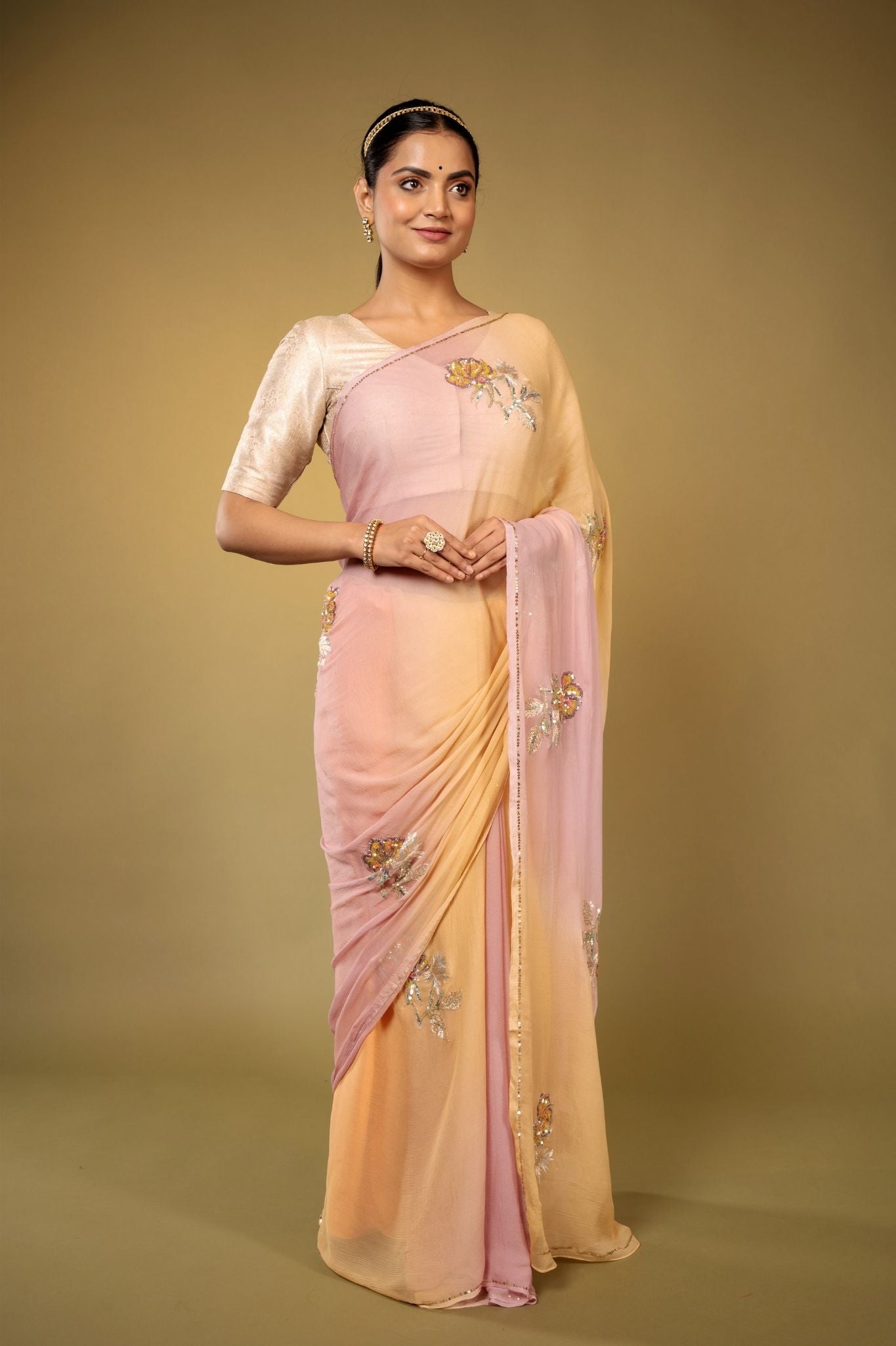 Gulbaag Aadira Chiffon Saree
