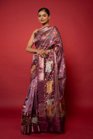 Printed Silk Saree