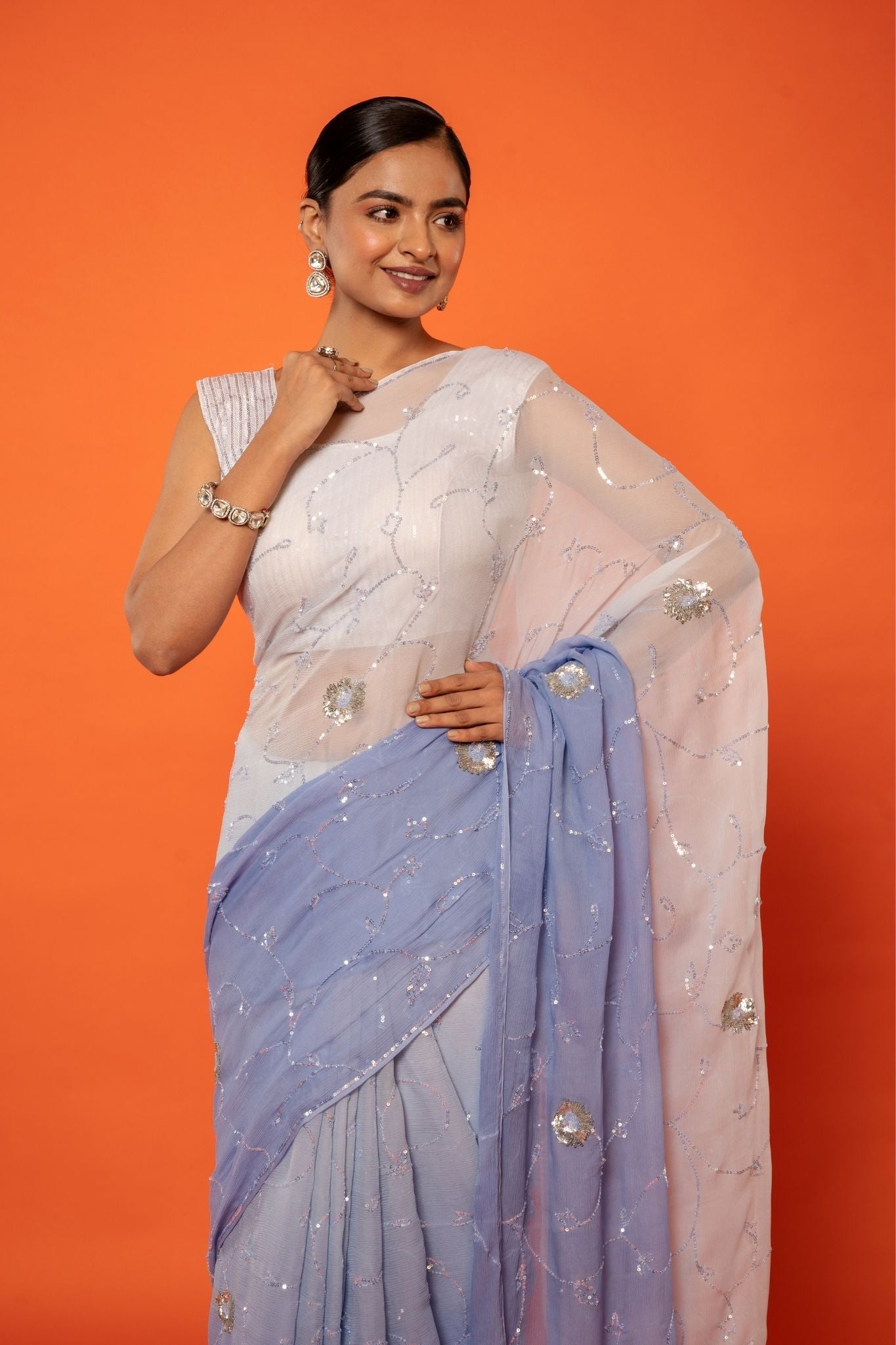 Aris Pure Chiffon Saree