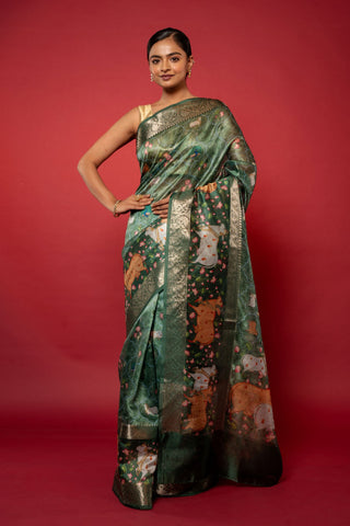 Printed Silk Saree