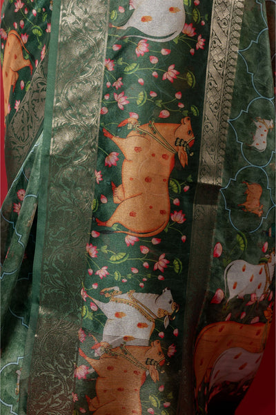 Rashida Printed Silk Saree