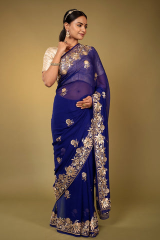 Neelam Chiffon Saree