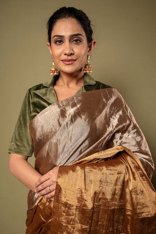 Tissue Vintage Work Saree