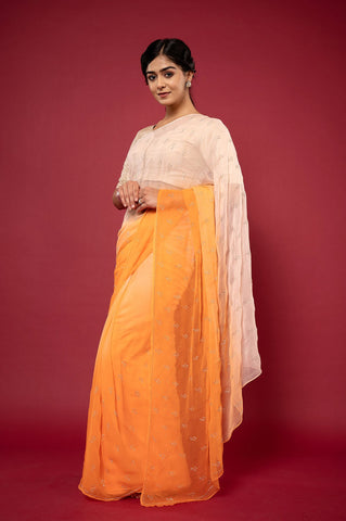 Viscose Chiffon Saree