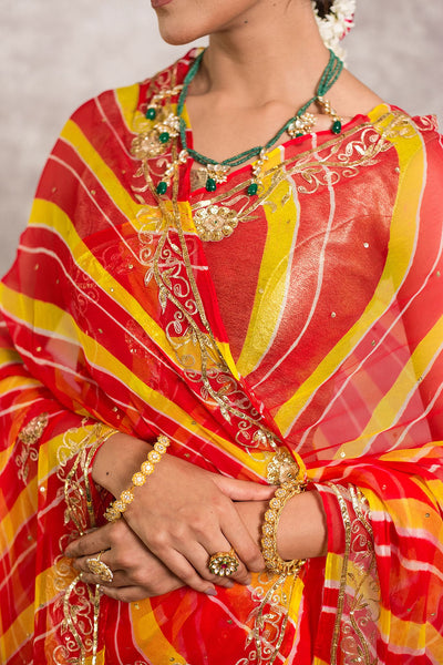 Phoolan Lehariya Saree