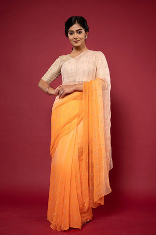 Viscose Chiffon Saree