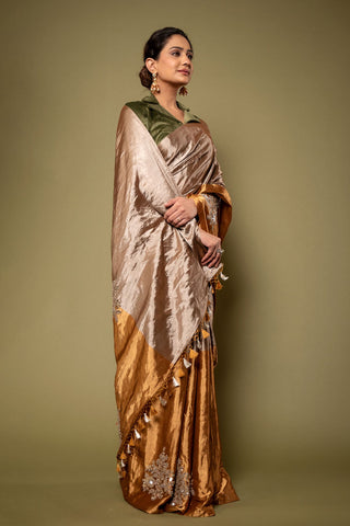 Tissue Vintage Work Saree