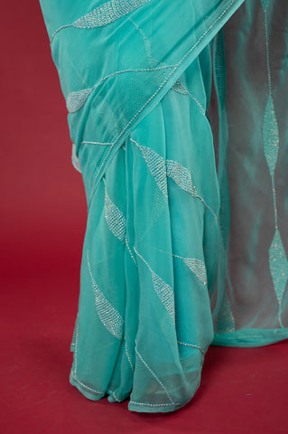 Viscose Chiffon Resham Saree