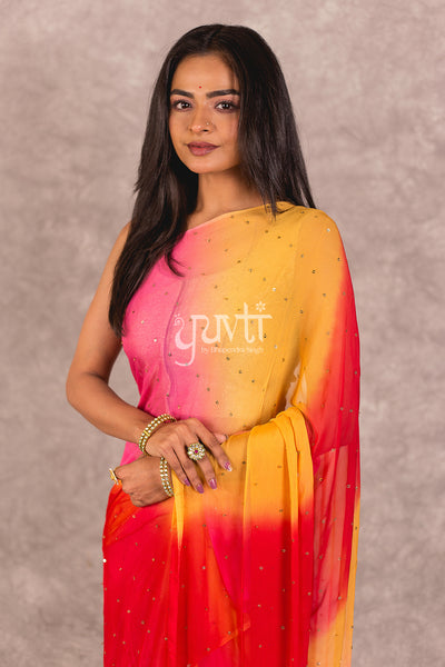 Ezzah Chiffon Saree