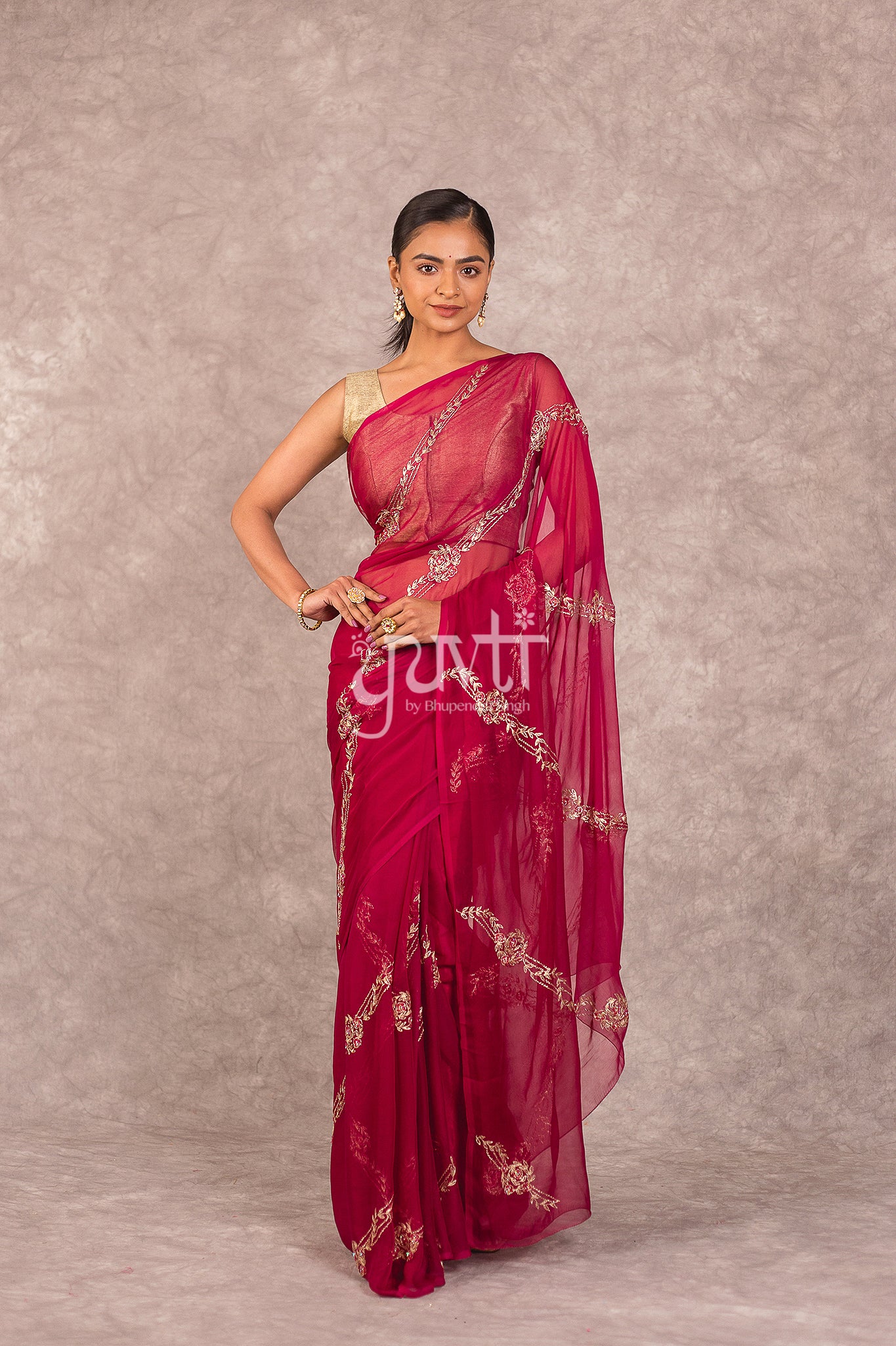 Urvi Chiffon Saree