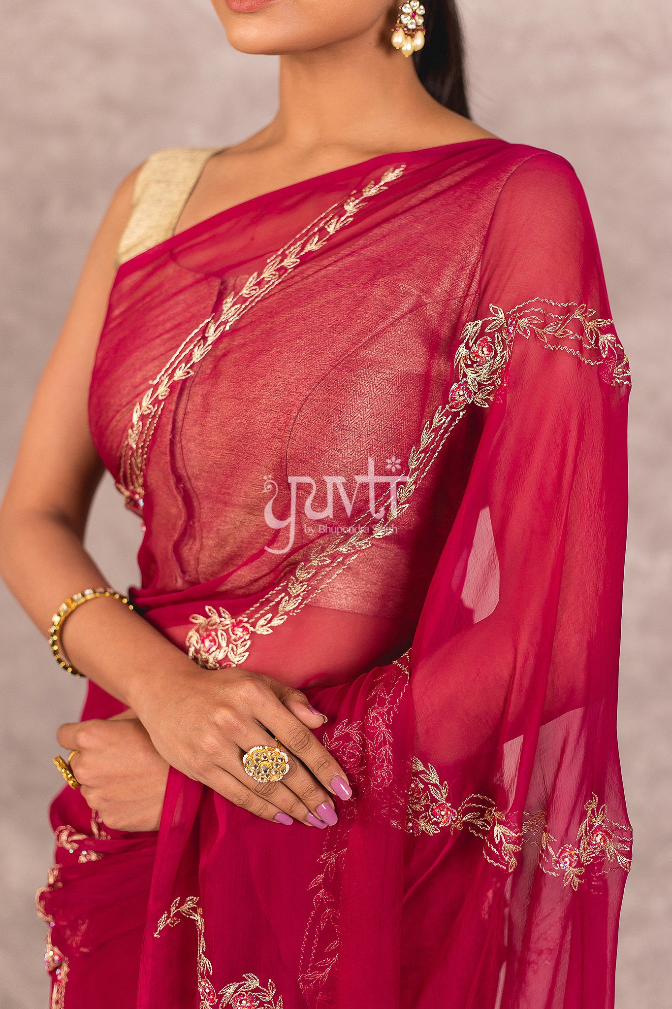 Urvi Chiffon Saree