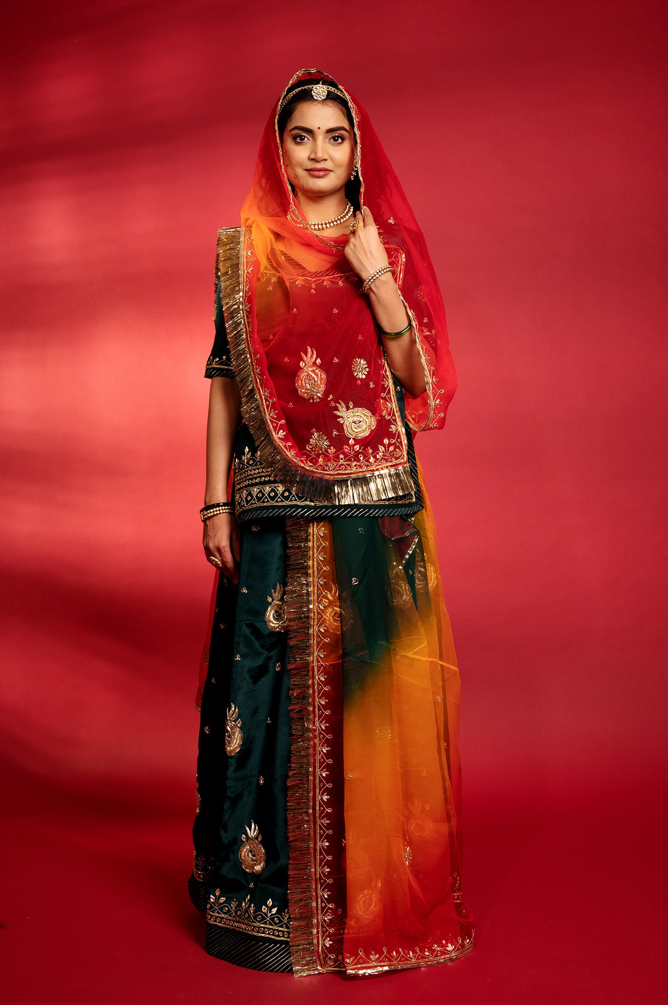 Satin Silk Urmila Rajputi Poshak