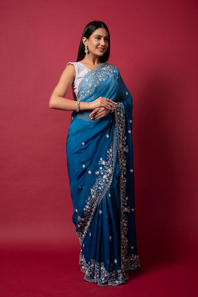 Cocktail Aegean Saree