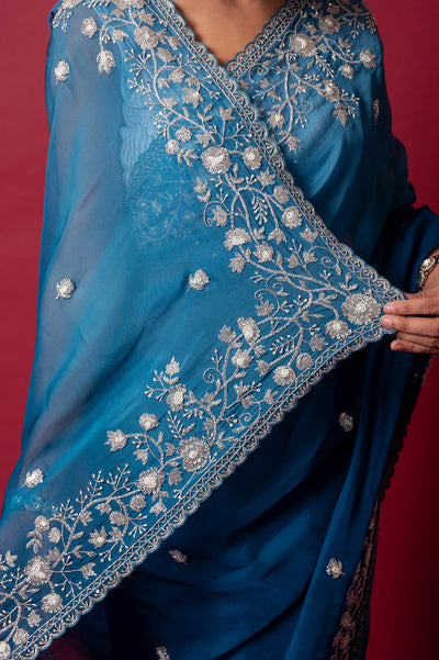 Cocktail Aegean Saree