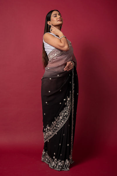 Cocktail Vanilla Saree