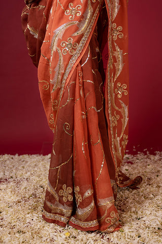 Pure Chiffon Work Saree