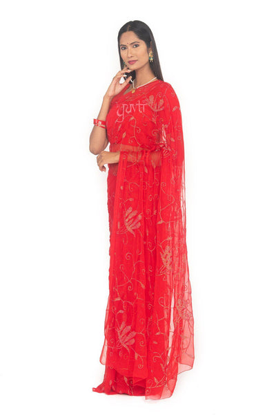 Katori Viscose Chiffon Work Saree - Yuvti