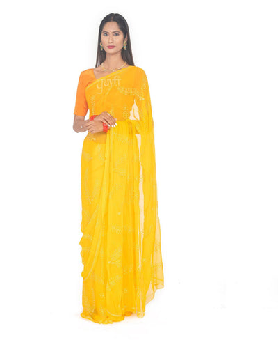 Katori Viscose Chiffon Work Saree - Yuvti