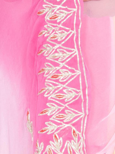 Sikhiya Viscose Chiffon Work Saree - Yuvti