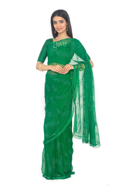 Katori Viscose Chiffon Work Saree - Yuvti