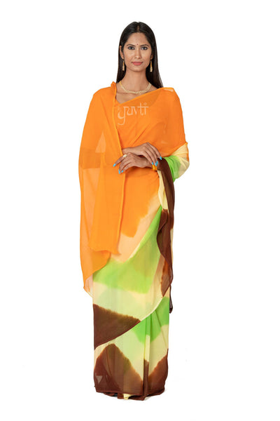 Shaded Pure Chiffon Saree