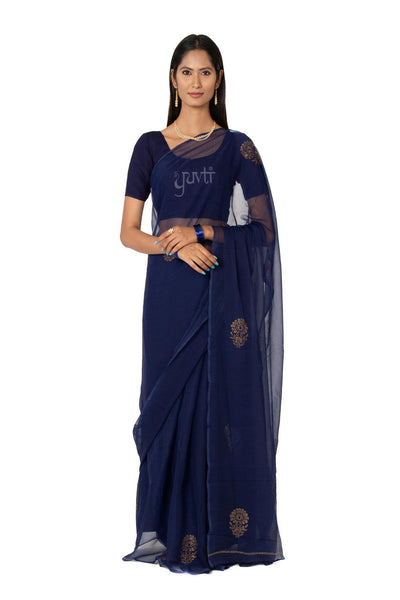 Swarovski Viscose Chiffon Saree - Yuvti
