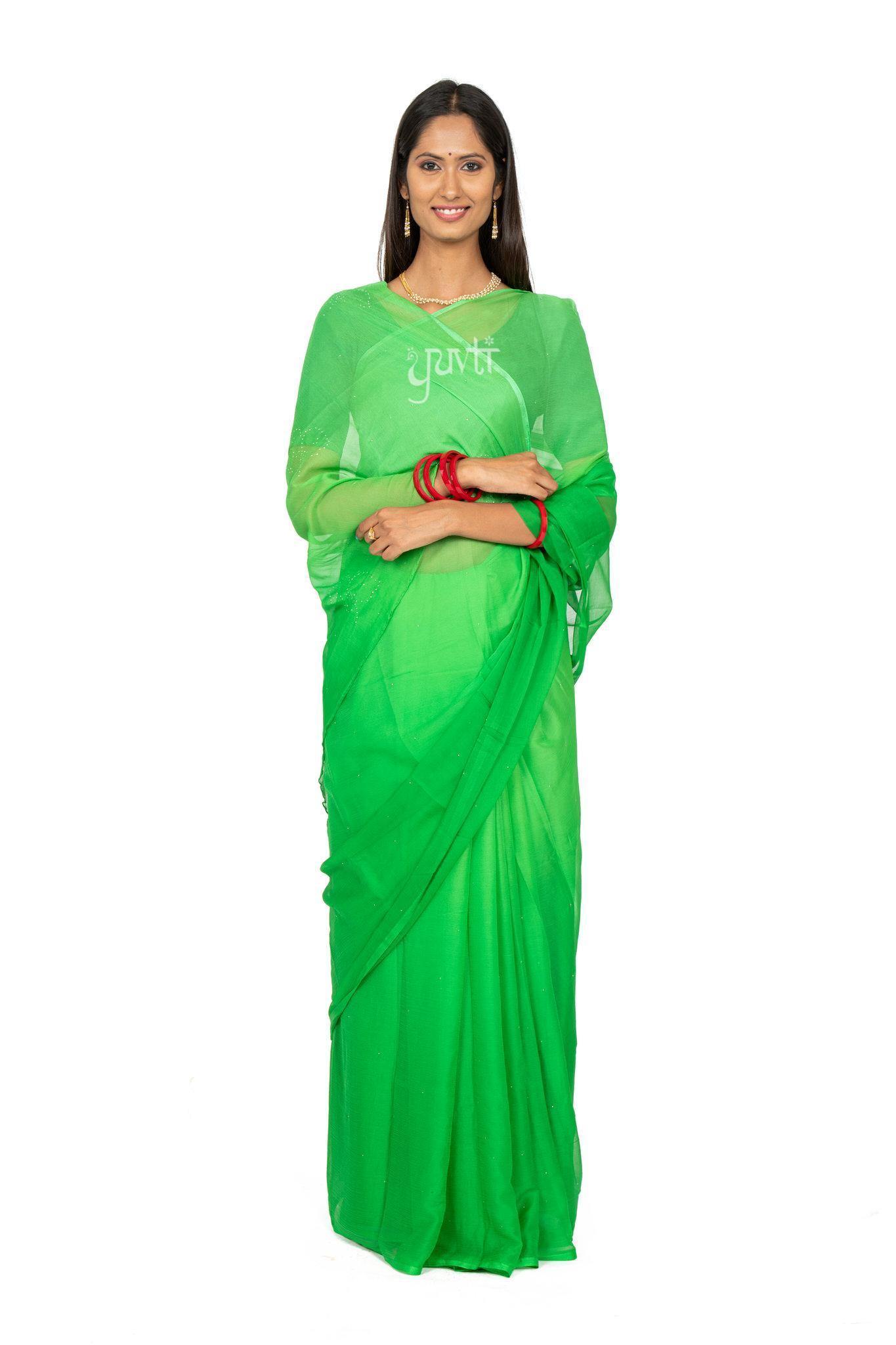 Viscose Chiffon Mukesh Work - Yuvti