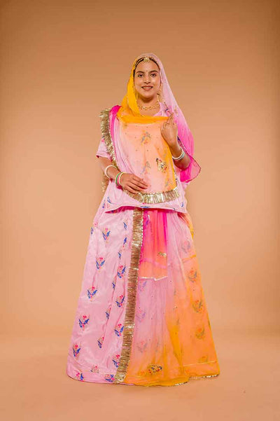 Aari Resham Pink Suit