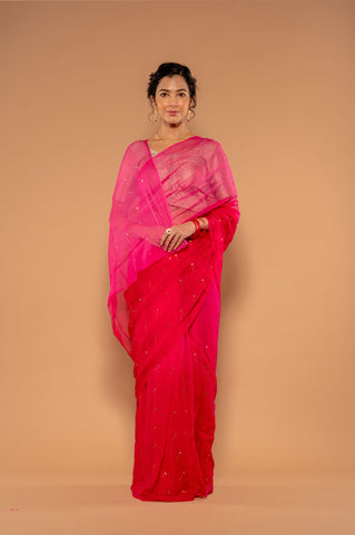 Gota Patti Bandej Saree